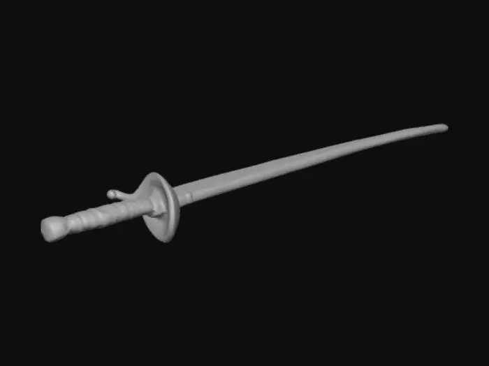 3D model for Cerimonial Sword, 1940, british empire.