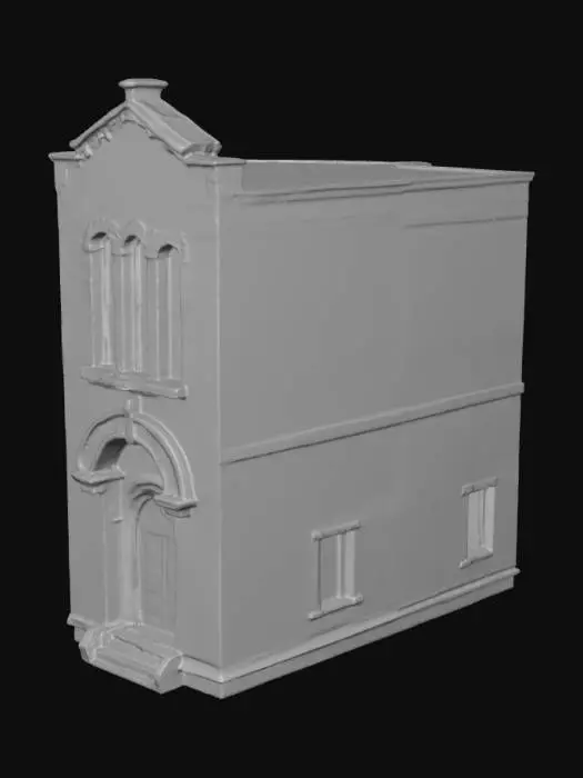 3D model for Brick Facade Building Model