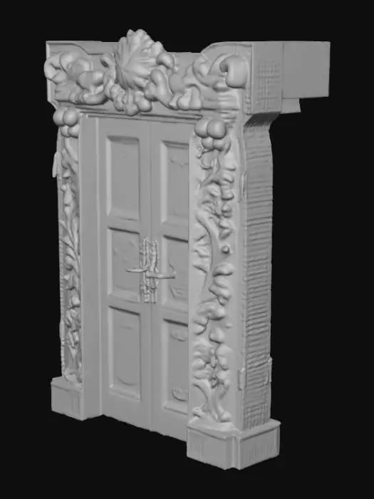 3D model for 1940, imperial palace, high quality door.