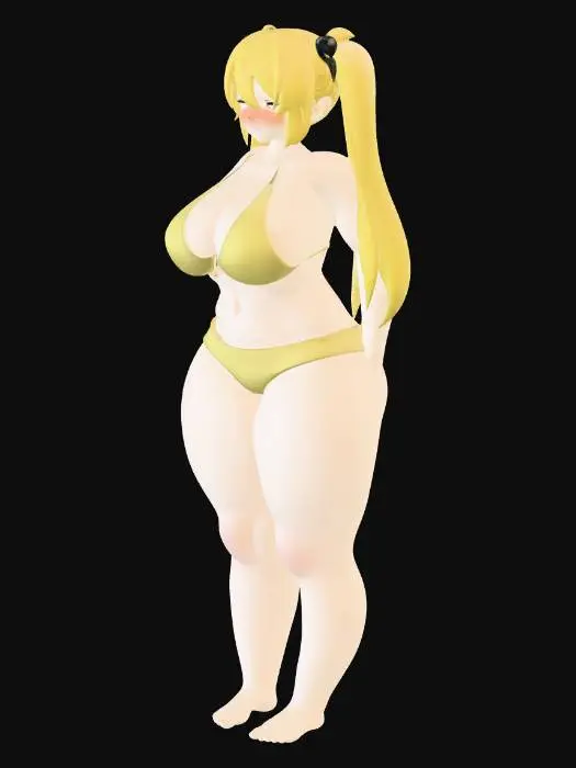 3D model for Yellow Bikini Shyness