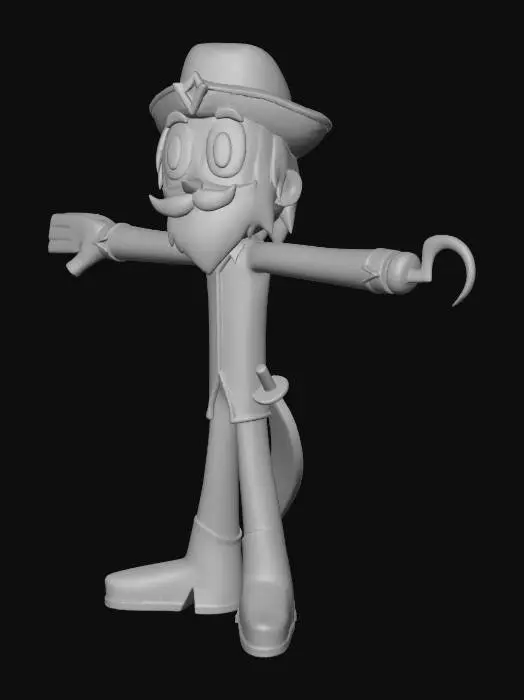 3D model for Captain Cakebeard