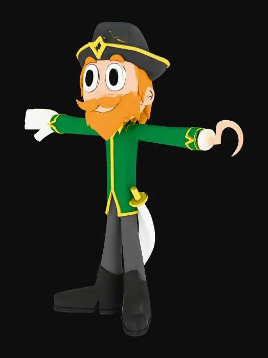 3D model for Captain Cakebeard