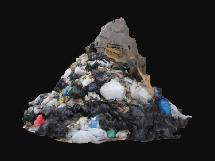 3D model for Trash piles for a trash yard, should be large and reach a big height