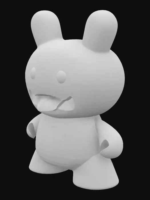 3D model for Pink Bunny Creature