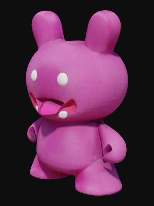 3D model for Pink Bunny Creature