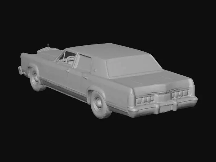 3D model for 1979 crystal blue Lincoln continental four door