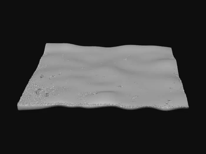 3D model for Third Earth's American flat green land