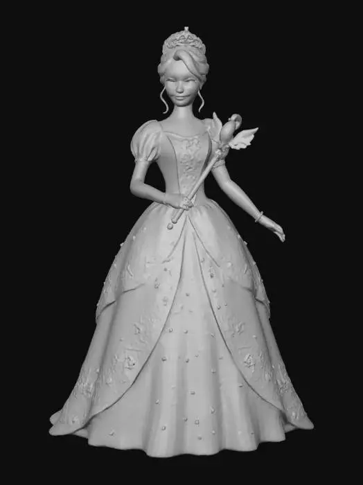 3D model for 2003 Barbie of Swan Lake 3d Model