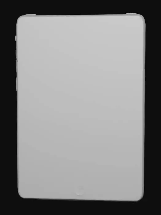 3D model for Rosegold iPad with black clear screen