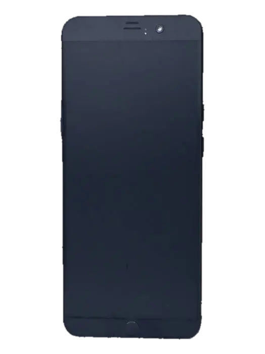 Modern black phone with black front screen - Smartphone 3D model, vytvořený pomocí AI