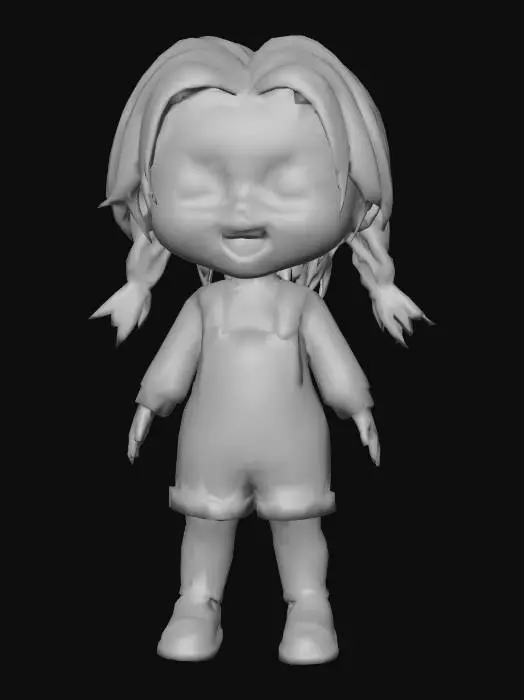 3D model for A chucky girl doll with no stitches no cuts