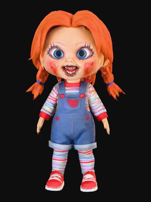 3D model for A chucky girl doll with no stitches no cuts