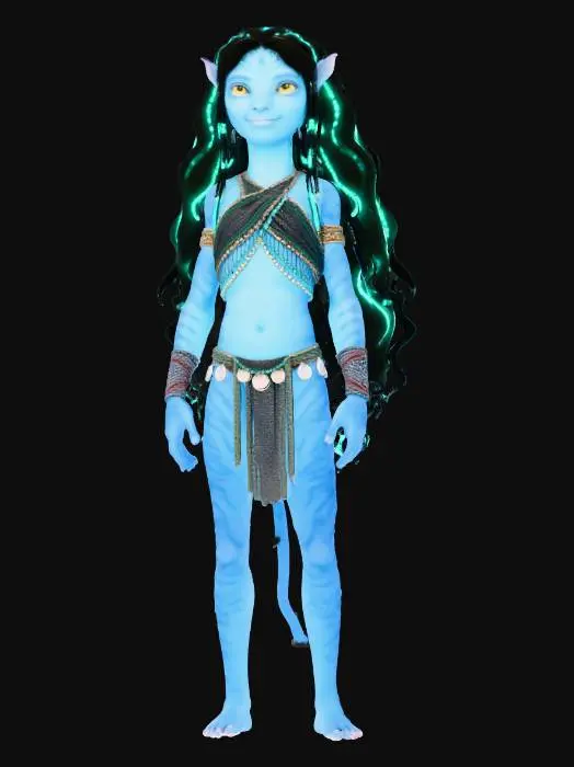 3D model for Na'vi Child in Luminescent Attire