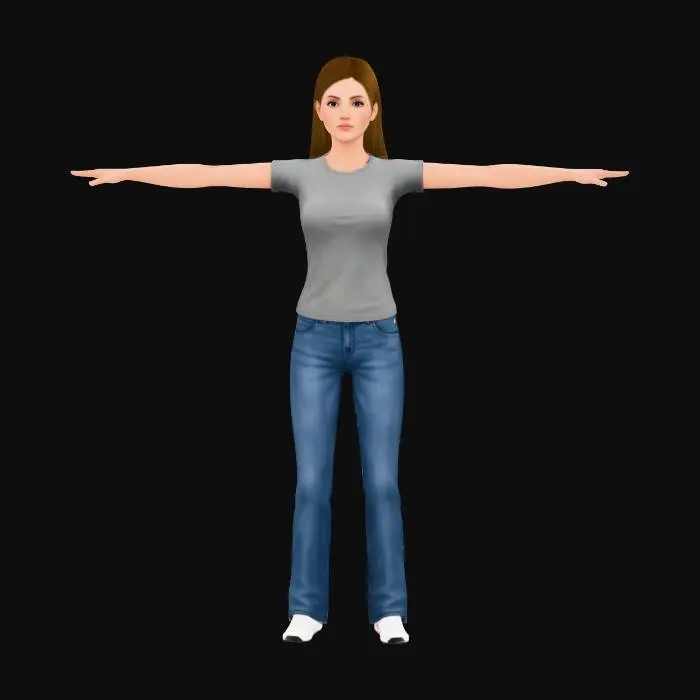 3D model for The Sims 3 Madison VanWaston, full body image with shoes on,