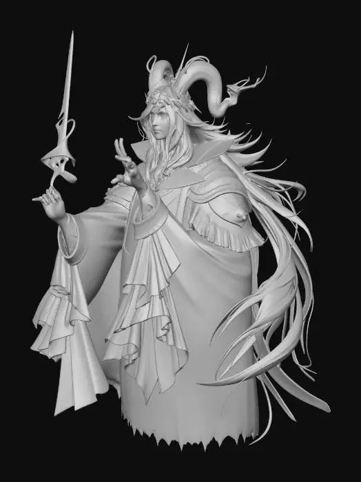 3D model for Crimson Sovereign