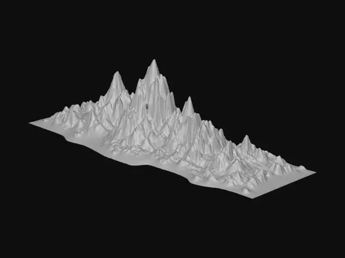 3D model for Mountain Range