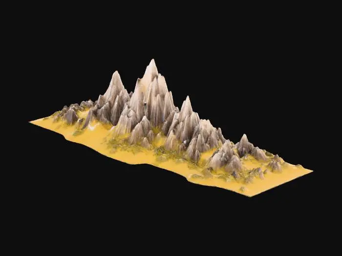 3D model for Mountain Range