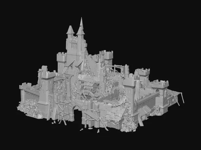 3D model for Ruined Castle