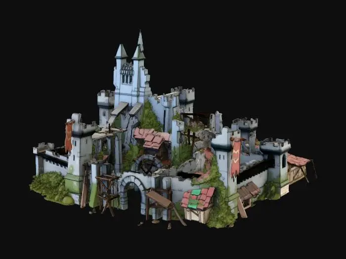 3D model for Ruined Castle