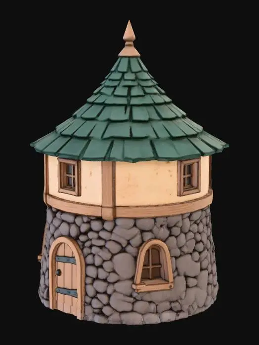 3D model for Medieval Round House