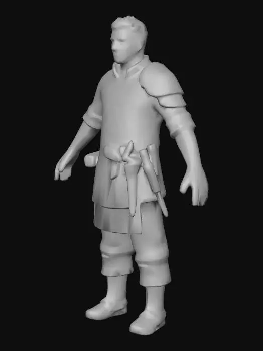 3D model for Male Artisan
