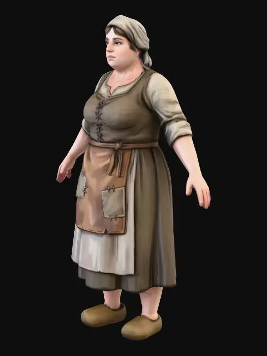 3D model for Generic Peasant Woman