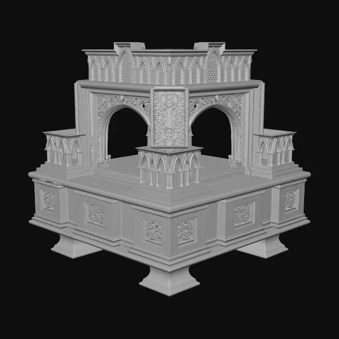 3D model for Illuminated Temple Display
