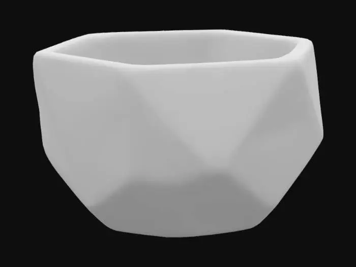 3D model for Geometric Wooden Planter