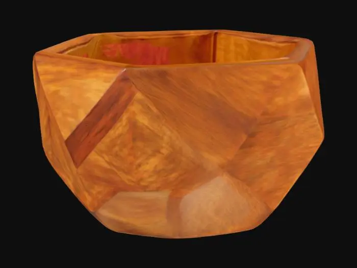 3D model for Geometric Wooden Planter