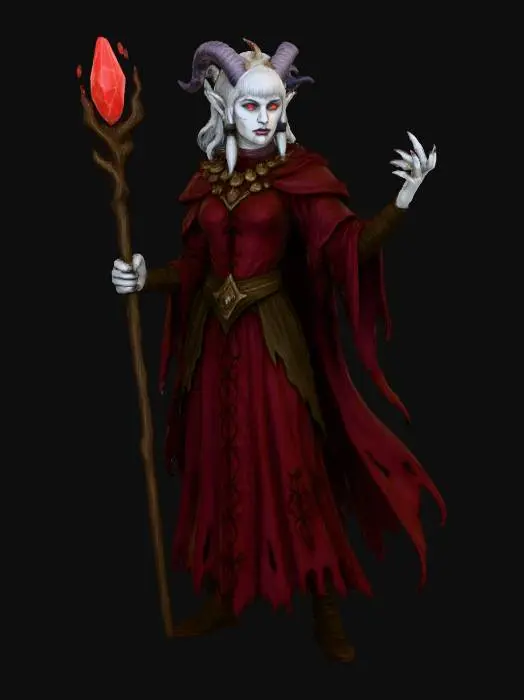 3D model for Sorceress of the Crimson Realm