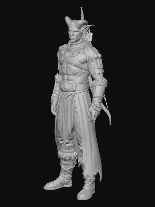 3D model for Warrior of the Abyss