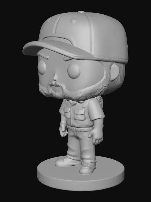 3D model for Orange Safety Technician