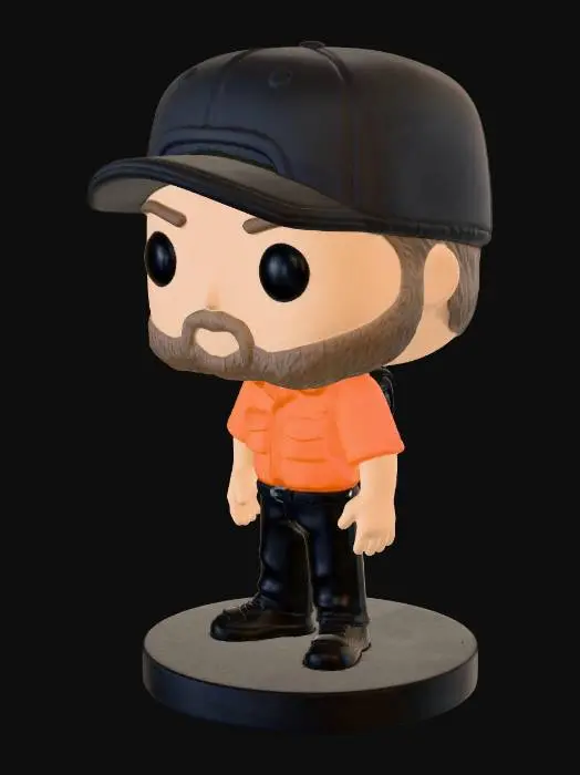 3D model for Orange Safety Technician