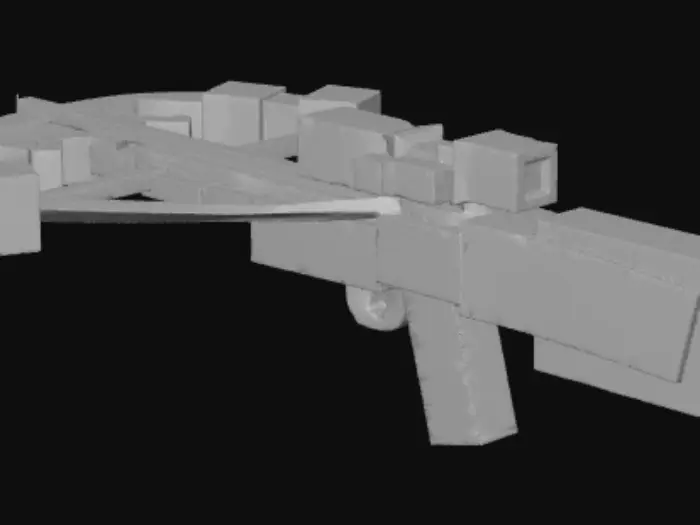 3D model for Crossbow Pixel Art