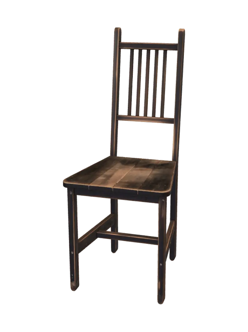 Lone Chair in Warm Light - Spotlight 3D model, vytvořený pomocí AI