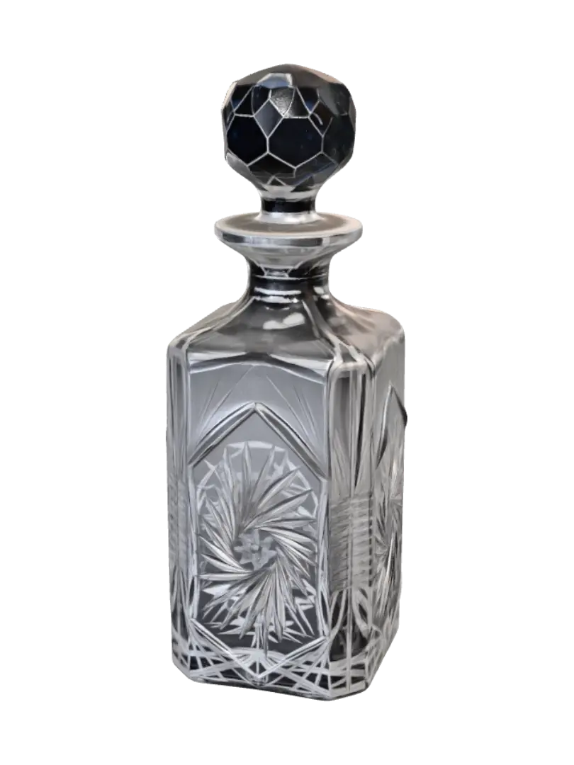 Crystal Starburst Decanter - Cutglass 3D model, vytvořený pomocí AI