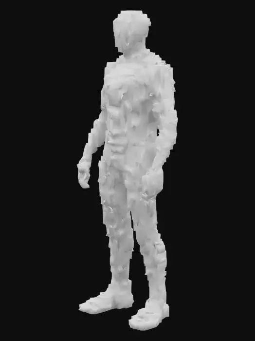 3D model for Pixelated Figure