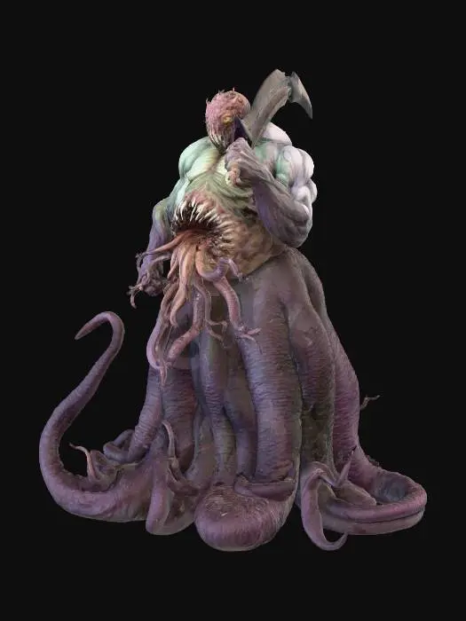 3D model for Tentacle Horror Warrior