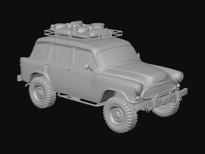 3D model for genera un taxi inglese allestito per un'apocalisse zombie