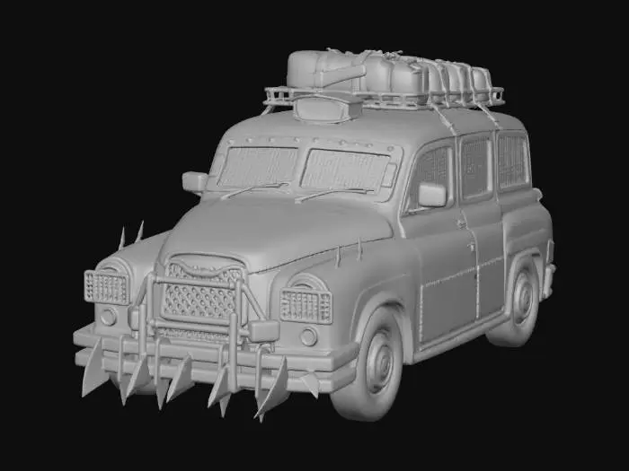 3D model for Apocalyptic London Taxi