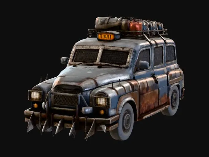 3D model for Apocalyptic London Taxi