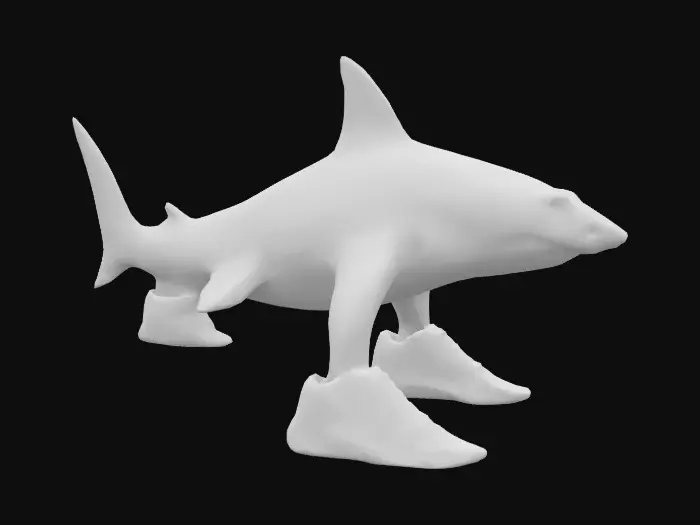 3D model for Shark Sneakers