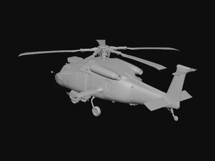 3D model for MH-60M Black Hawk Helicopter