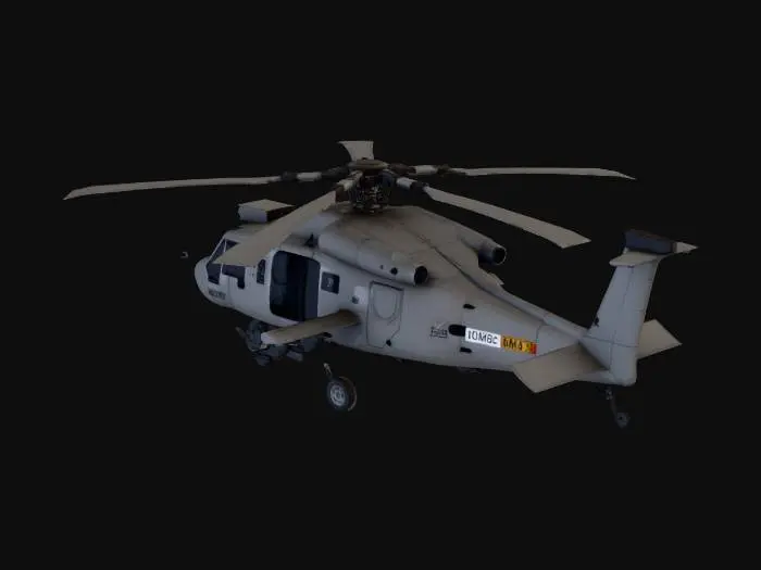 3D model for MH-60M Black Hawk Helicopter