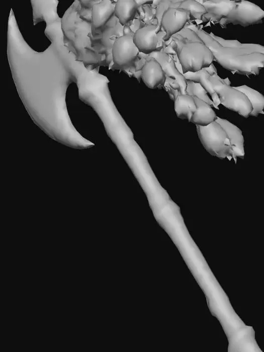 3D model for Peacock Halberd