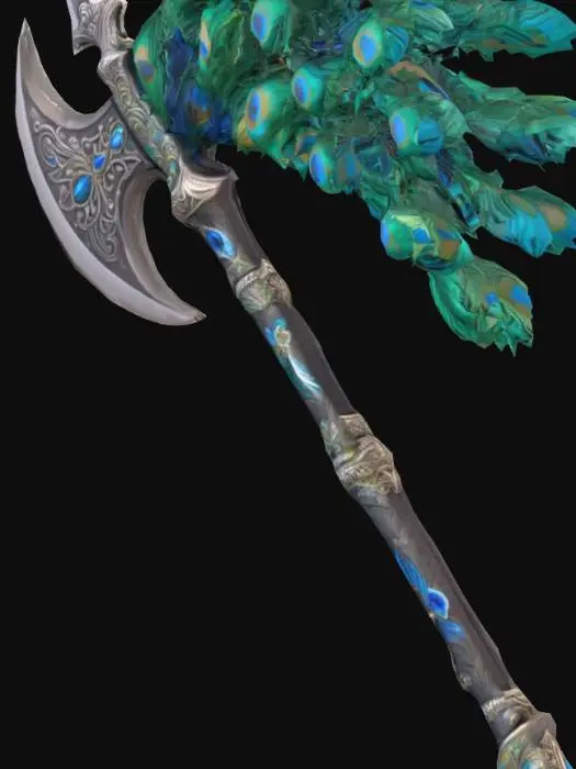 3D model for Peacock Halberd