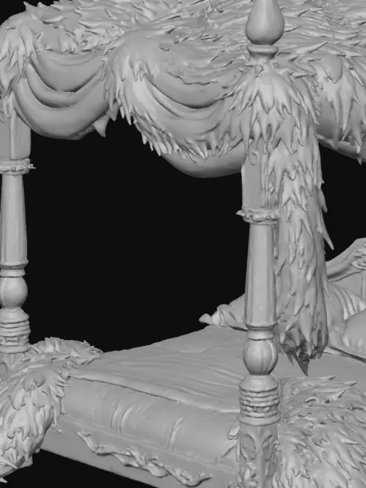 3D model for Regal Canopy Bed
