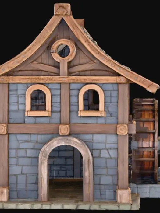 3D model for Dwarven Watermill Model
