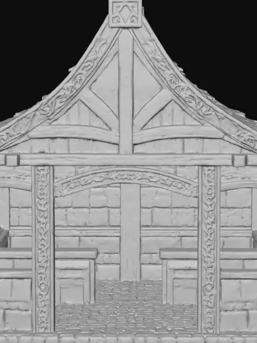 3D model for Dwarven Stable