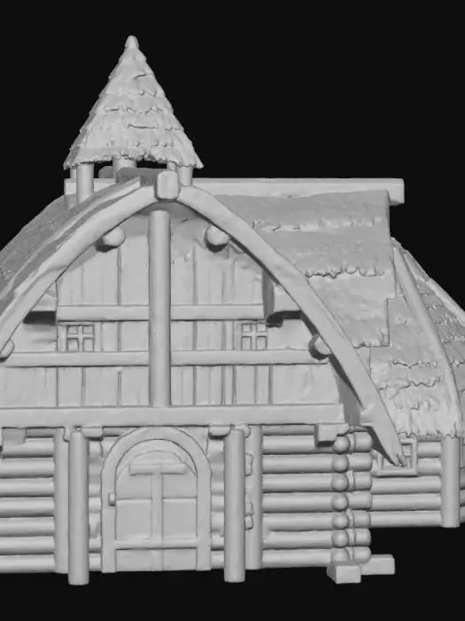 3D model for Rustic Birch Cabin